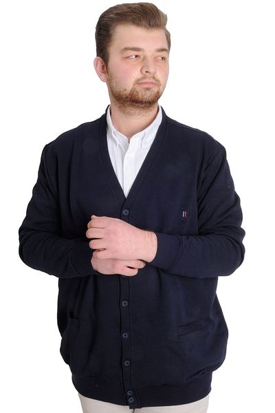 Modexl Dark blue Men Plus Size Cardigans Styles Prices Trendyol