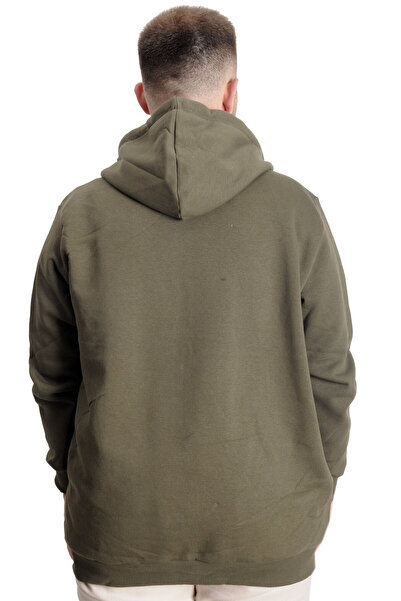 ModeXL Mode XL Large Size Men's Sweat Hoodie Push Your Limit 23543 Khaki