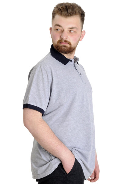 ModeXL Mode Xl Large Size Men's Polo T-shirt High 23346 Grimelange