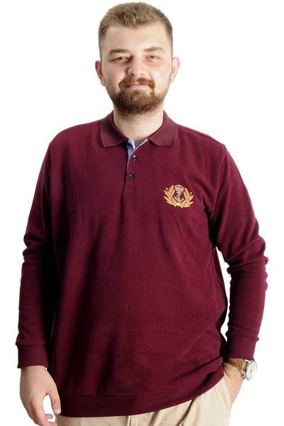 ModeXL Plus Size Mode XL Sweatshirt - Thessaloniki Crown Of A King 23447 Claret Red