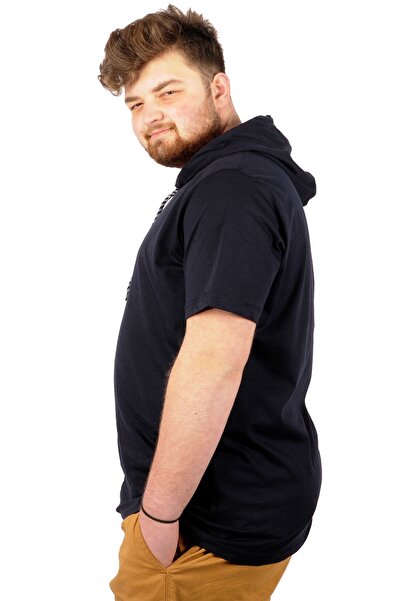 ModeXL Mode Xl Великий розмір Oversize Tshirt Капюшон Basic 21115 Синій