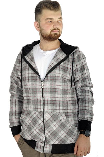 ModeXL Mode Xl Ανδρική τσέπη με κουκούλα ξυλοκόπος 21574 Γκρι