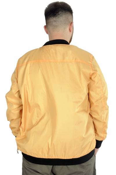 ModeXL Mode Xl Large Size Men's College Coat Jesica 22611 Yellow