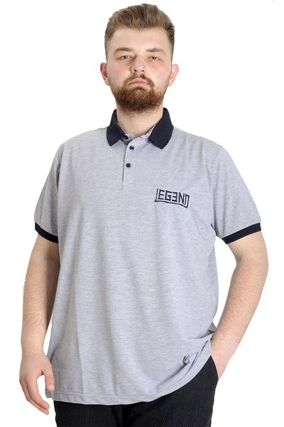 ModeXL Ανδρικό μπλουζάκι Polo Mode Xl Large Size Legend 23347 Grimelange