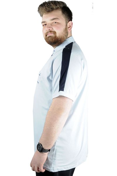 ModeXL Ανδρικό μπλουζάκι Mode Xl Polo Think Desert 22310 Μπλε