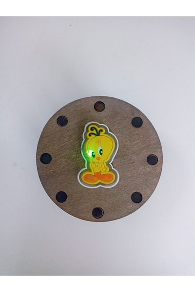 TML Wooden Cat Toy with Lighted Bells