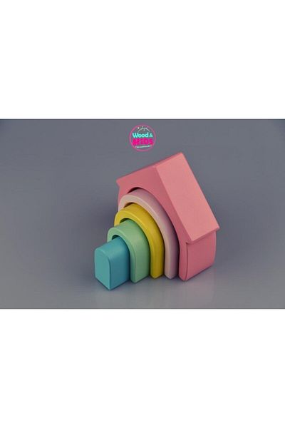 Wood kids Waldorf Home Pink