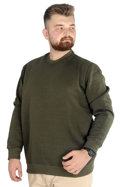 ModeXL Mode Xl Large Size Ανδρικός ιδρώτας Bis Collar 20131 Χακί