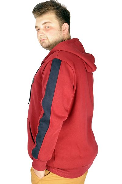 ModeXL Mode Xl Ανδρικό φούτερ μεγάλου μεγέθους Βραχίονας 21503 Claret Red
