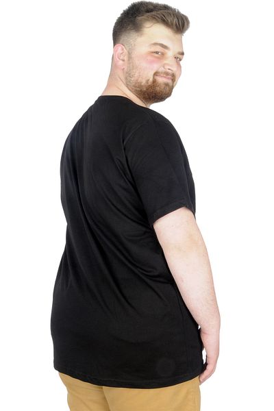 ModeXL Μπλουζάκι Mode Xl Μεγάλο Μέγεθος Bis Neck Antisocial 22187 Μαύρο