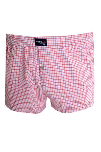 ModeXL Mode Xl Large Size Ανδρικό Boxer με σχέδιο Poplin 6348 Red