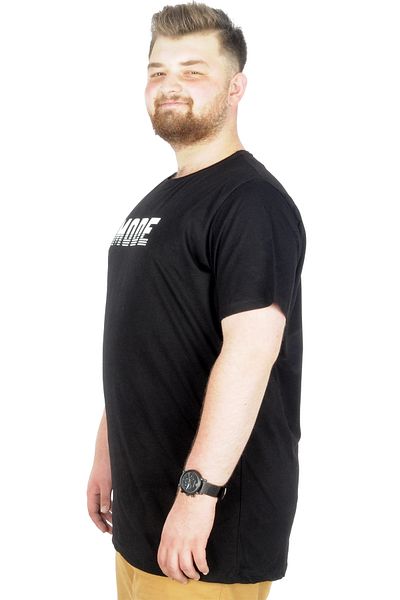 ModeXL Μπλουζάκι Mode Xl Large Size Bis Collar Mode 22196 Μαύρο