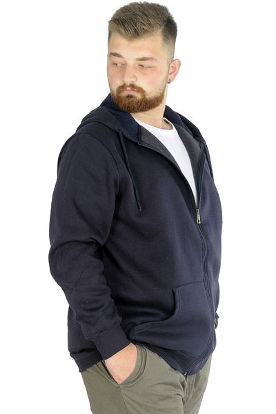 ModeXL Ανδρικό φούτερ Mode Xl με φερμουάρ Basic 20543 Navy Blue