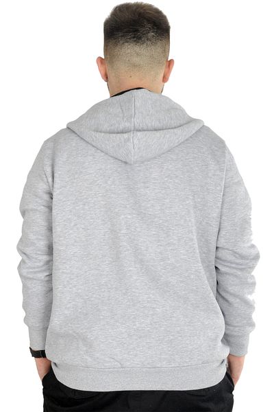 ModeXL Mode Xl Ανδρικό φούτερ με κουκούλα με φερμουάρ Basic 20543 Grimelange