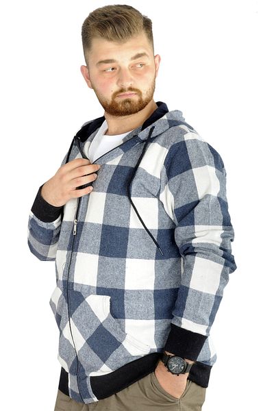 ModeXL Mode Xl Ανδρική τσέπη με κουκούλα ξυλοκόπος 21574 Μπλε