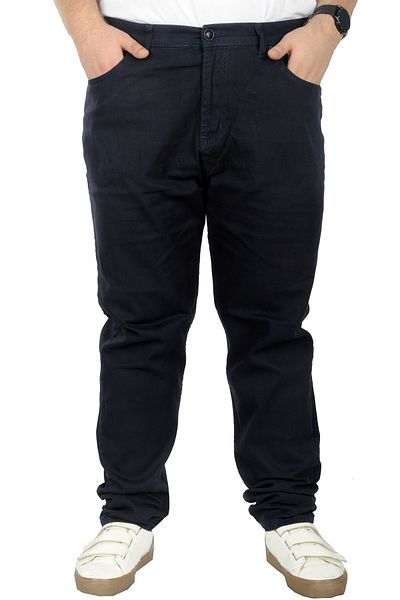 ModeXL Mode Xl Large Size Ανδρικό παντελόνι Gabardine 5 Pocket Nature Classic 22920 Navy Blue