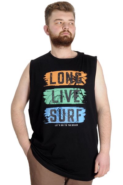 ModeXL Mode Xl Ανδρικό εσώρουχο μεγάλου μεγέθους Long Live Surf 23009 Μαύρο