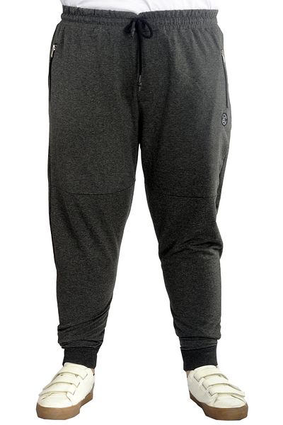 ModeXL Φούτερ με φερμουάρ Darpaça Plus Size - Mode XL 22501 Antramelange