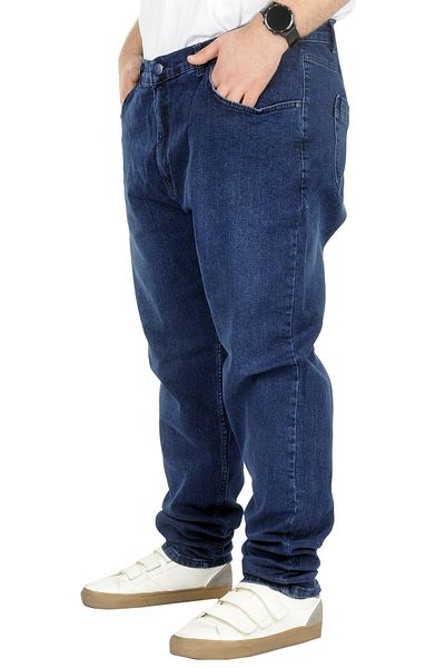 ModeXL Lopez Blue 22926 - Κλασικό Μπλε Τζιν παντελόνι με 5 τσέπες