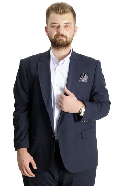 ModeXL Superior Mode XL sötétkék nagy méretű öltöny - 21021F