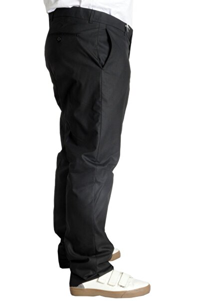 ModeXL Ανδρικό υφασμάτινο παντελόνι Mode Xl μεγάλου μεγέθους Superior 21024 Μαύρο