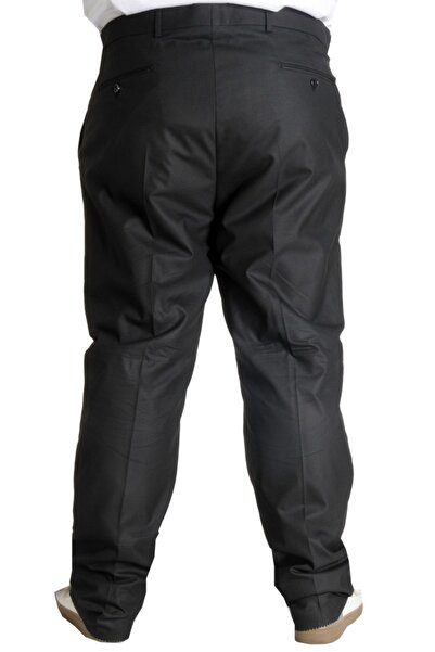 ModeXL Ανδρικό υφασμάτινο παντελόνι Mode Xl μεγάλου μεγέθους Superior 21024 Μαύρο