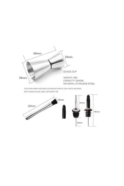 Bar Boss 750 ml Advantageous 7 Piece Cocktail Shaker Set