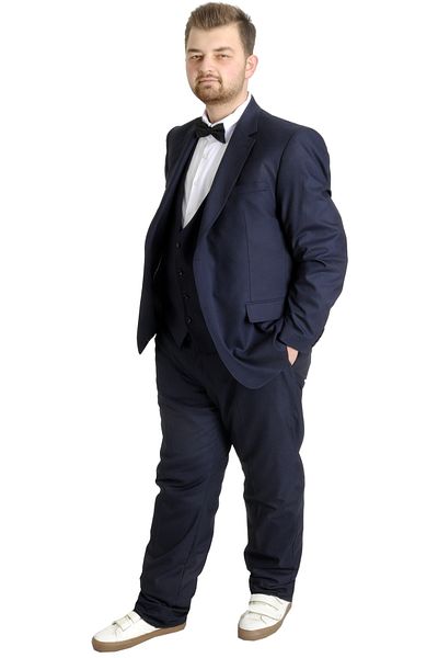 ModeXL Mode Xl Κοστούμι μεγάλου μεγέθους Γιλέκο Bogart 17003a Navy Blue