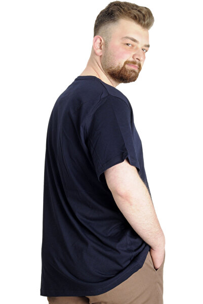 ModeXL Чорна чоловіча футболка великого розміру - Mode XL 23146