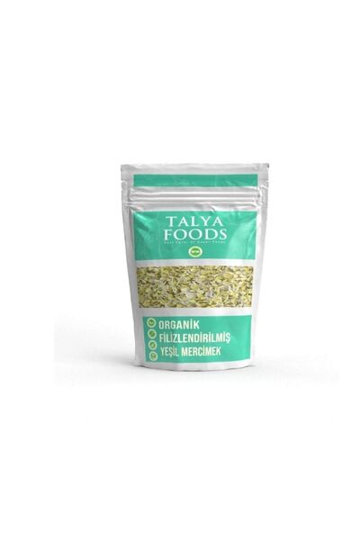 TALYA FOODS Glutensiz Filizlendirlmiş Yeşil Mercimek Tane 200 G