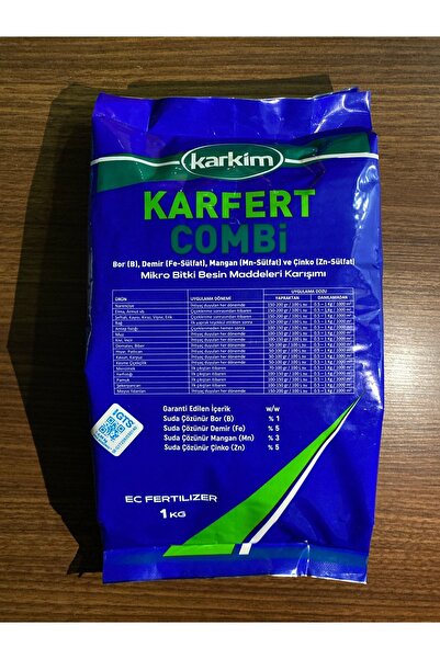 KARKİM Karfert Combi 1 Kg Demir Mangan Bor Çinko Karışımlı Toz Yaprak Gübresi...