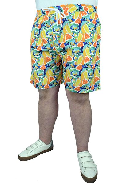 ModeXL Mode Xl Μεγάλο μέγεθος μαγιό σορτς με σχέδιο 22450 Λευκό