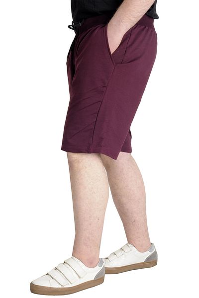 ModeXL Mode XL Large Size Men's Capri Side Pocket MULINE 20501 Plum
