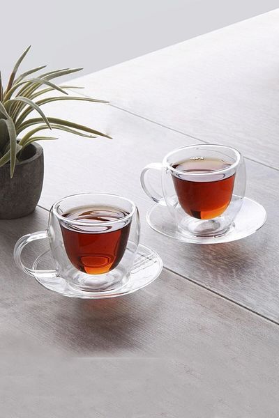 Perotti 10648 Double Walled 12 Piece Turkish Coffee Glass Cup Set
