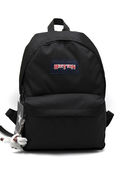 Bevitton Unisex Black School Backpack - Water Resistant, 360