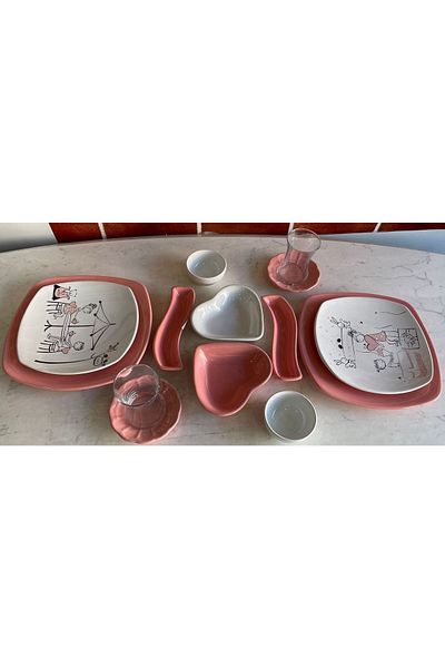 Keramika 14 Piece Sweet Dream Breakfast Set