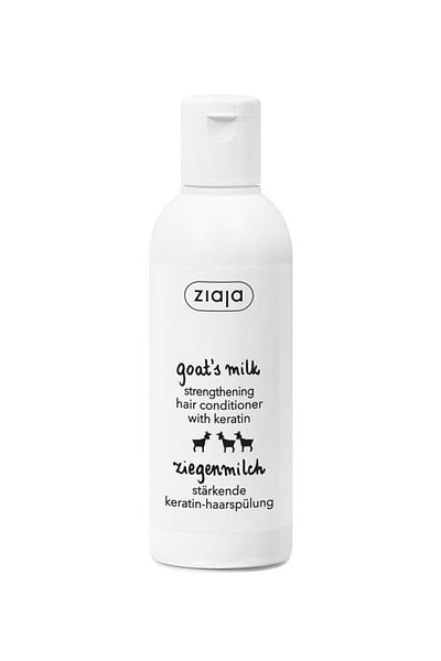 Ziaja Goat Milk Conditioner - Dry and Dull Hair, Goat Milk and Keratin Content - 200 ml
