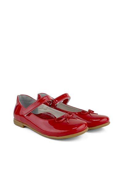 Cici Bebe Ayakkabı Red Girl's Ballerina Ballet