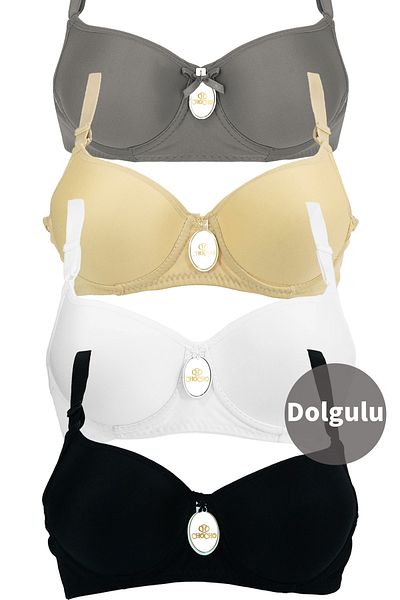CHC Chocho Women's Underwire Padded 4-Piece Bra Set