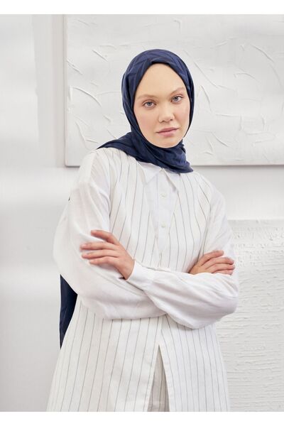 ARMANDA İtalyan Jakar Zigzag Desen Şal - İpeksi Jakar Şal