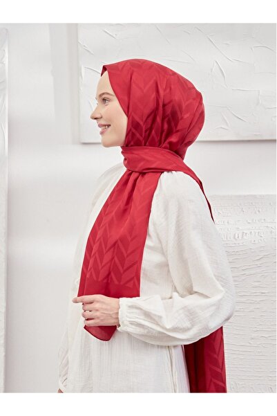 ARMANDA Italian Jacquard Zigzag Pattern Shawl - Silky Jacquard Shawl