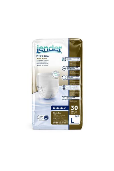 JENDER Emici Külot Large 120 Adet 30luk*4 Paket
