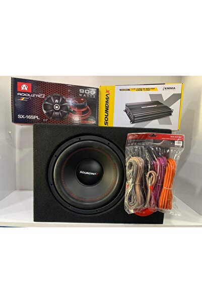 Soundmax FULL SET BAS AMFİ MİDRANGE KABLO SETİ