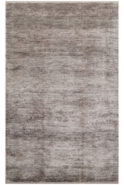 Eko Halı Lugano Lug Plain Dark Grey Modern Desenlere Sahip Naturel Viskonun I...