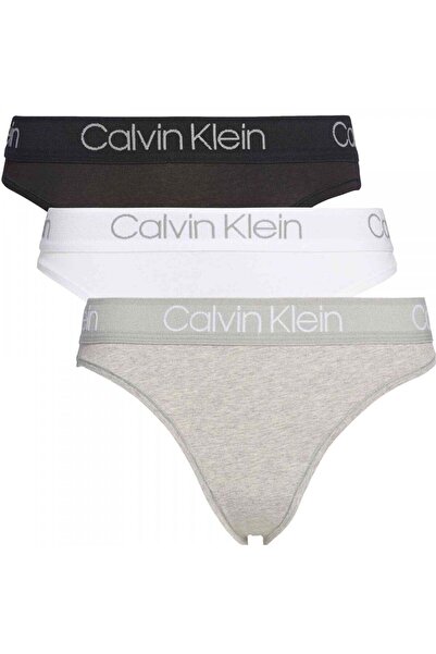 Calvin Klein Kadın 3 Lü Iç Çamaşırı Qd3758e-999