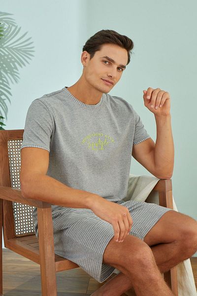 Svm 9474 Men's Printed Shorts Set