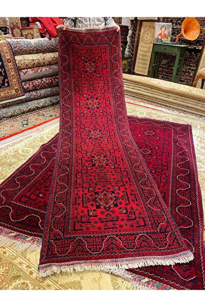 RD RAMAZAN DAĞ EL HALI SANATI El Dokuma Afgan Kunduz Yolluk Pamuk Üzeri Yün D...