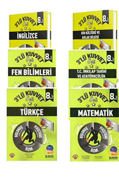 Acil Yayınları 9,10,11 Acil 2024 Zeka 8. Sınıf Kuvvet Serisi 3'lü Branş Denem...