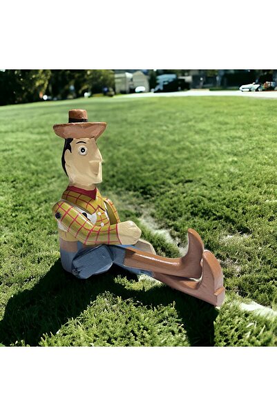 Umay Project Red Kit Oynar Eklemli Ahşap Kukla Obje Minyatür Heykel - Bebek /...