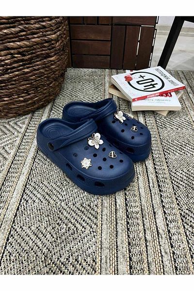 Behtah Kundura Kross Model - Stylish Stone Detailed, Soft Thick Sole Casual Slippers, for Beach, Pool and Garden